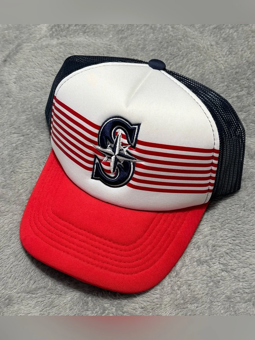 Seattle Mariners Patriotic Snapback Hat Melonwear MLB Cap USA Casual Dad Hat NEW